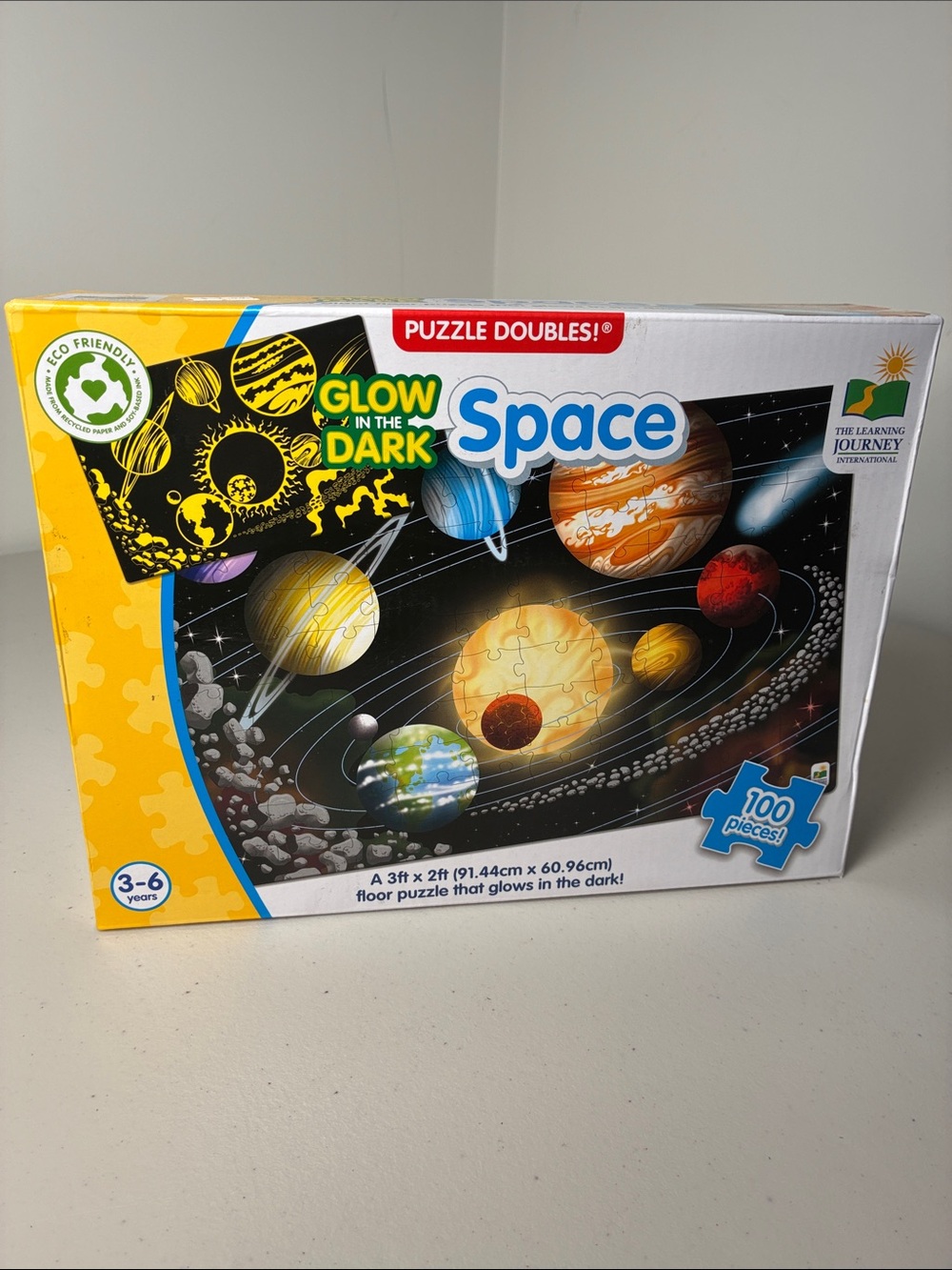 The Learning Journey Glow-in-the-Dark Space Puzzle - Blue & Yellow